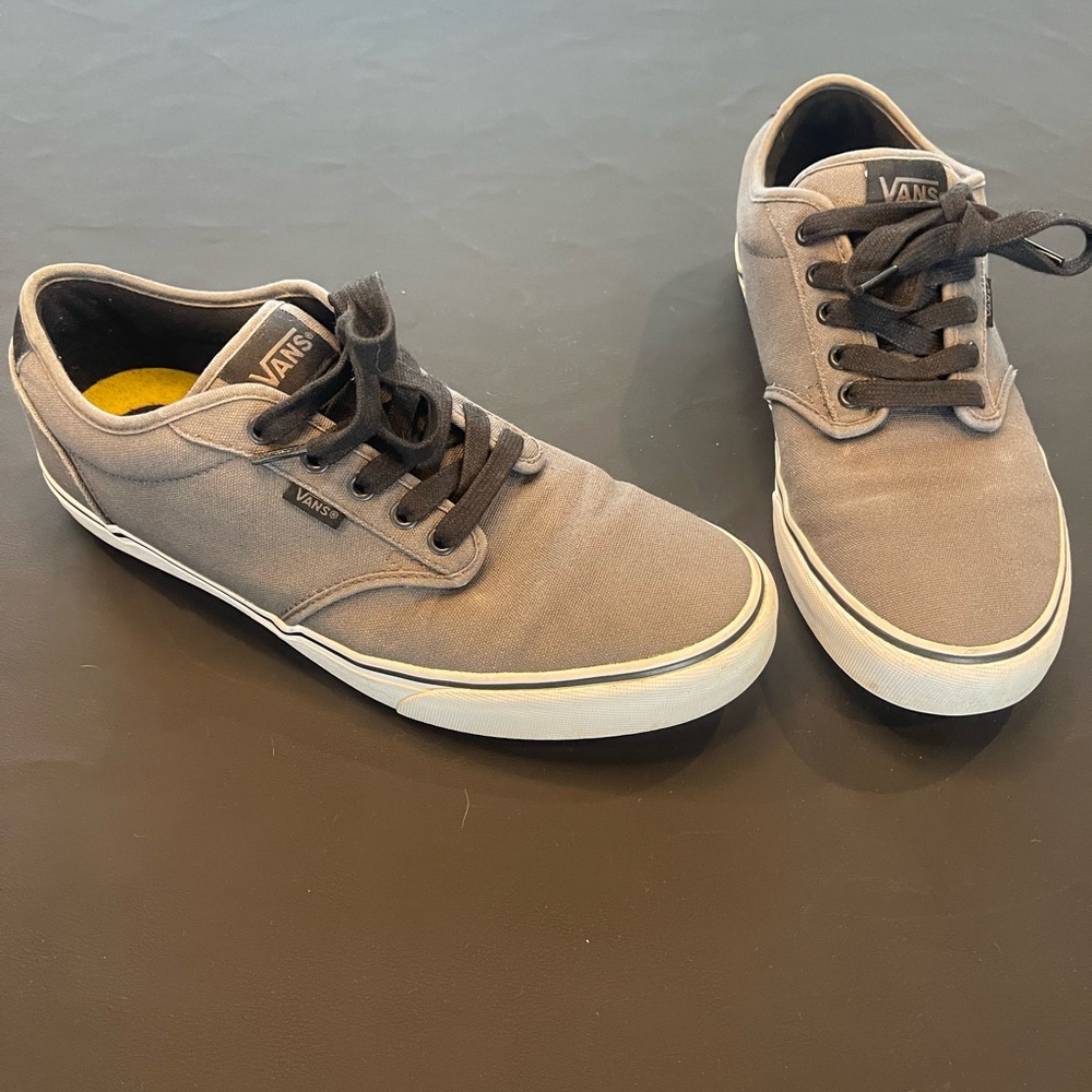 Vans Men's Gray and Yellow Sneakers Orthlite